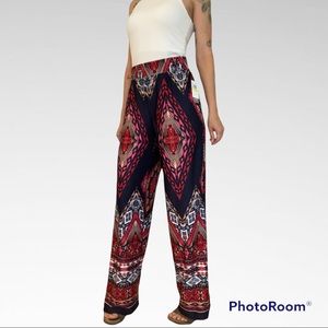 Spense boho print pants NWT Sz M